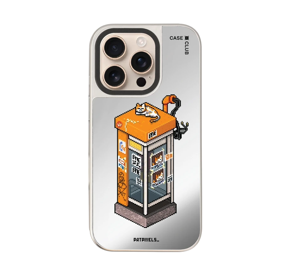 ตู้โทรศัพท์ retro pixel