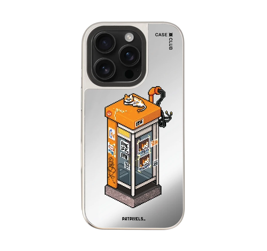 ตู้โทรศัพท์ retro pixel