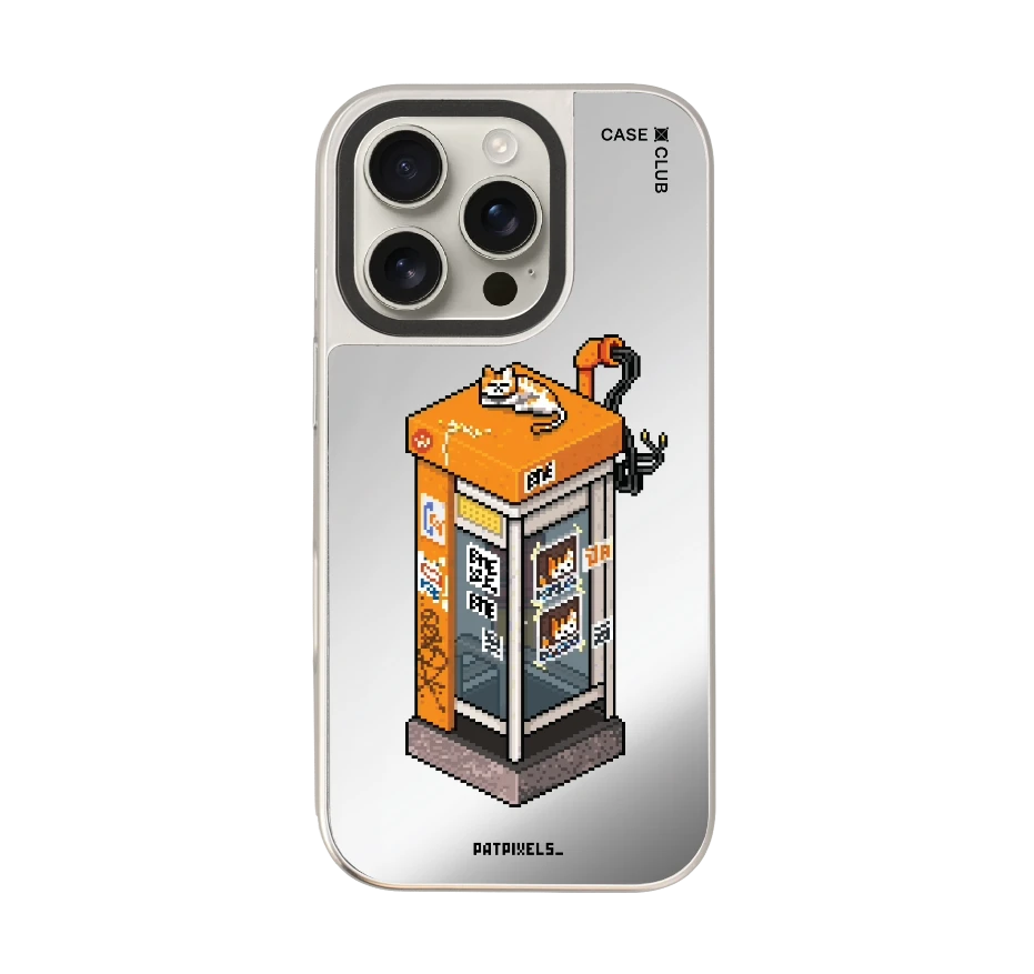 ตู้โทรศัพท์ retro pixel