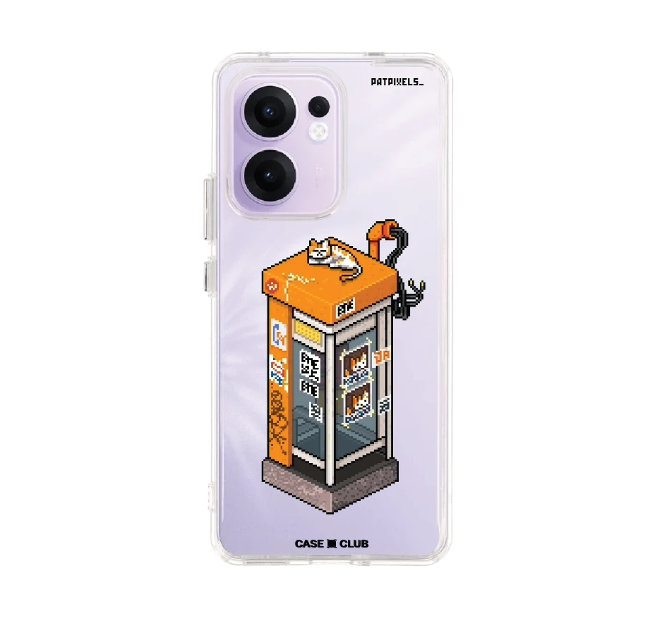 ตู้โทรศัพท์ retro pixel