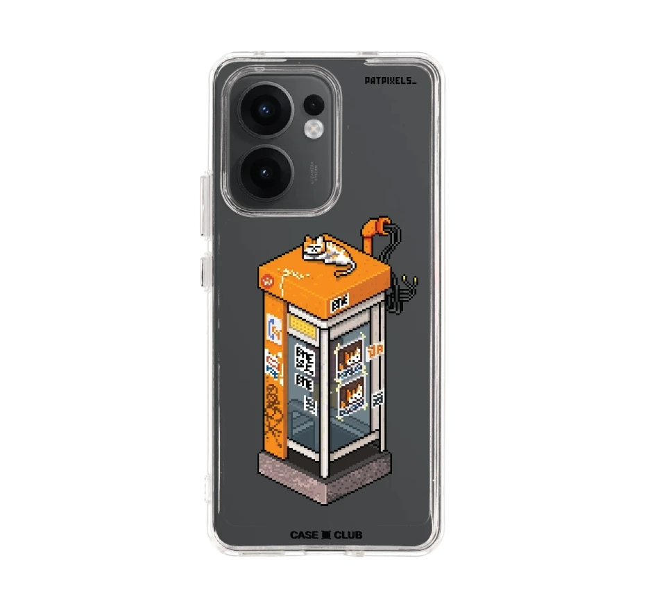 ตู้โทรศัพท์ retro pixel