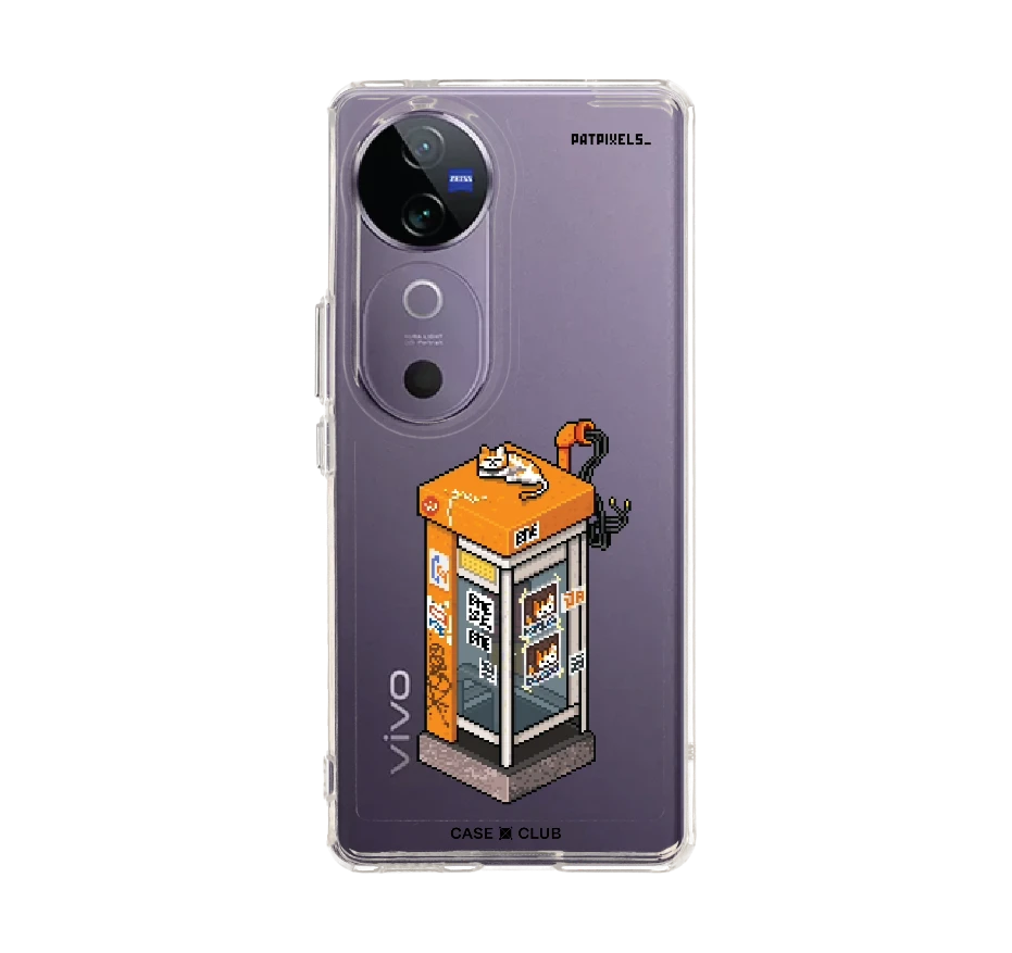 ตู้โทรศัพท์ retro pixel