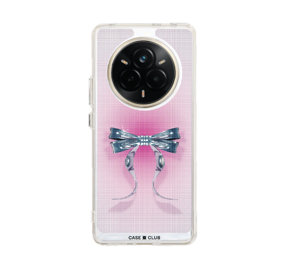 ริบบิ้นฮาล์ฟโทนสีฟ้าชมพู