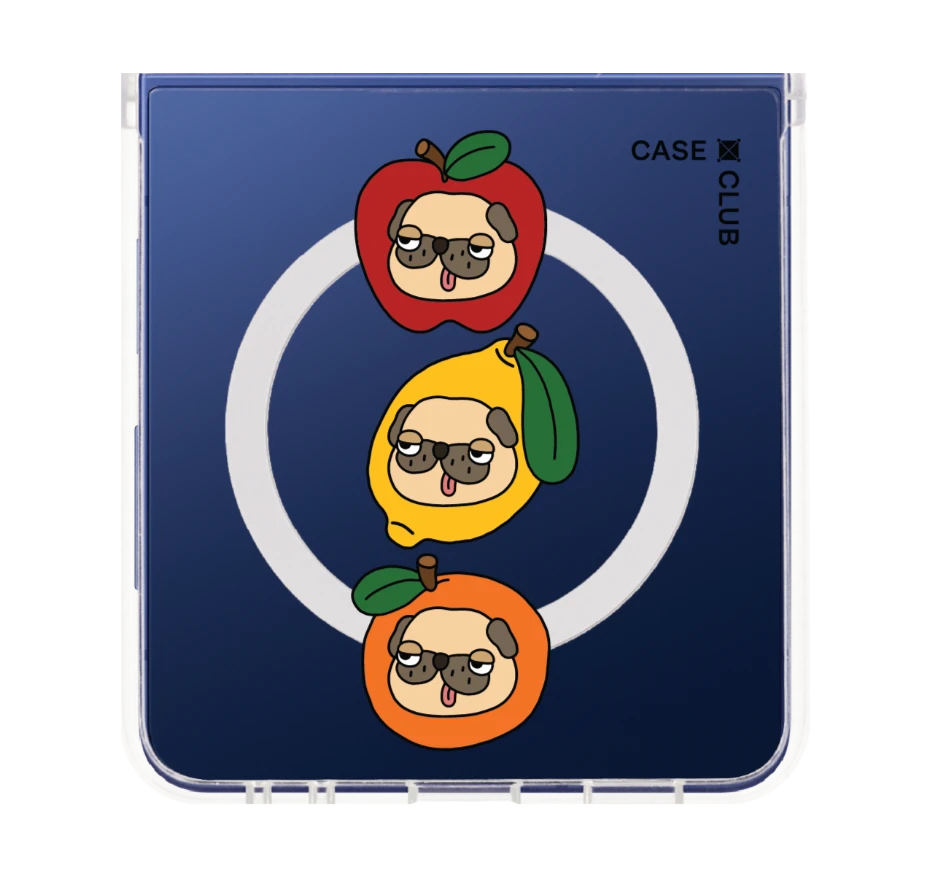 หมาปั๊กหน้ากวนในผลไม้