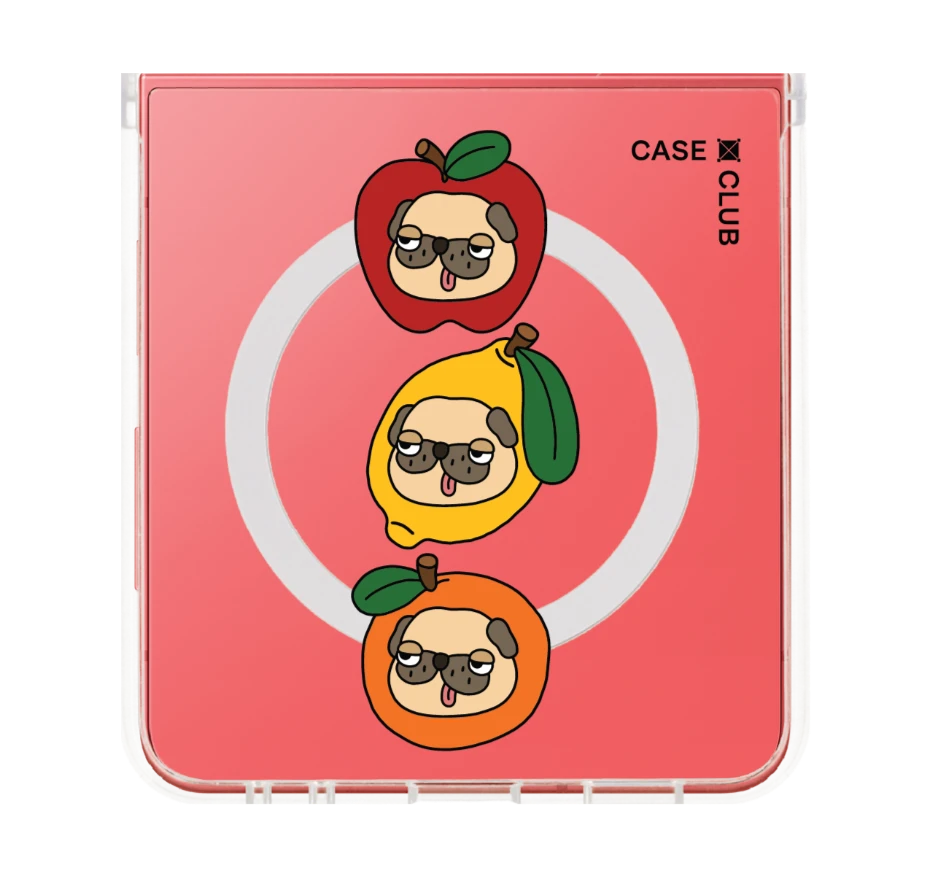 หมาปั๊กหน้ากวนในผลไม้