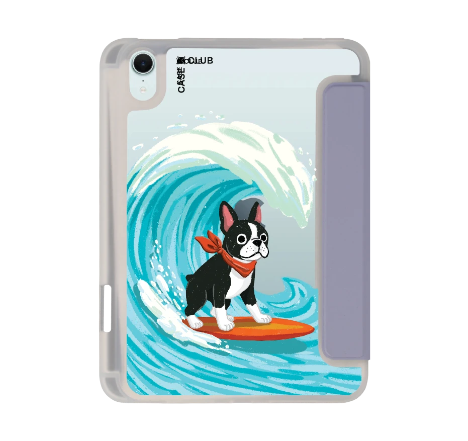 boston terrier surf