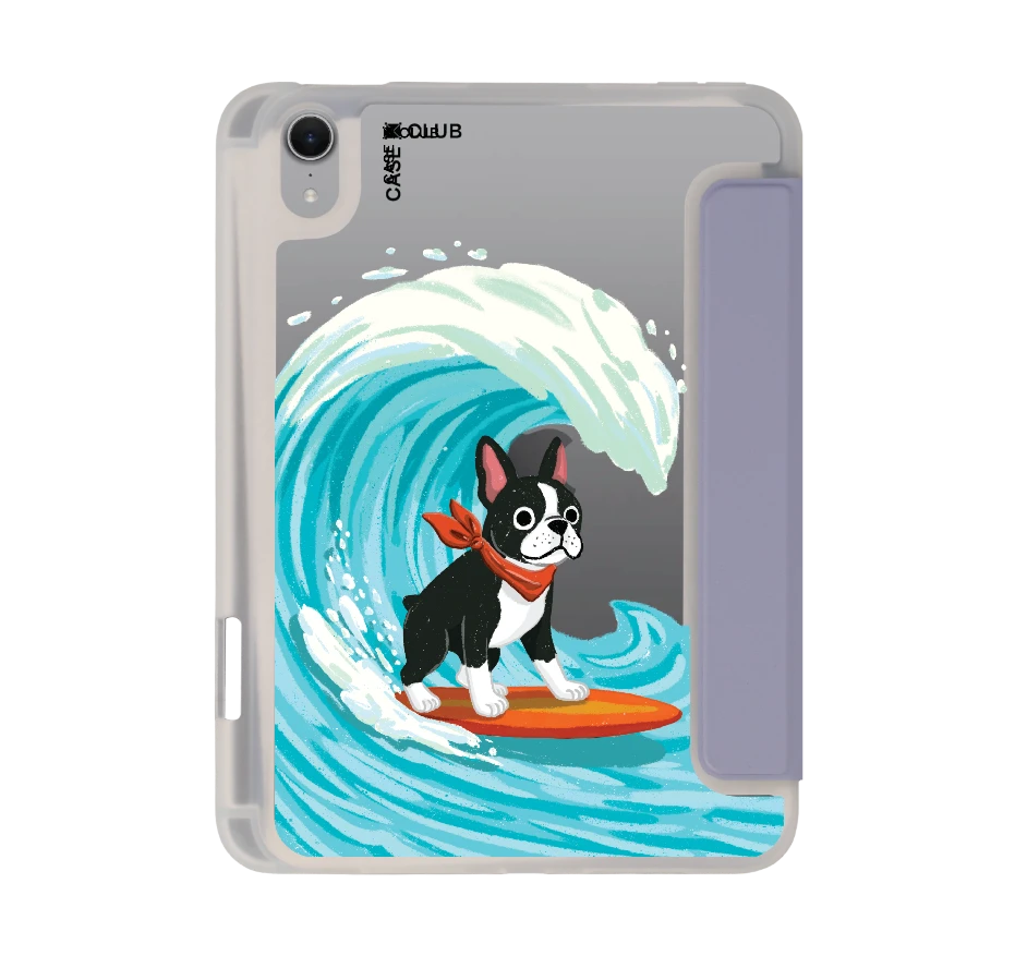 boston terrier surf