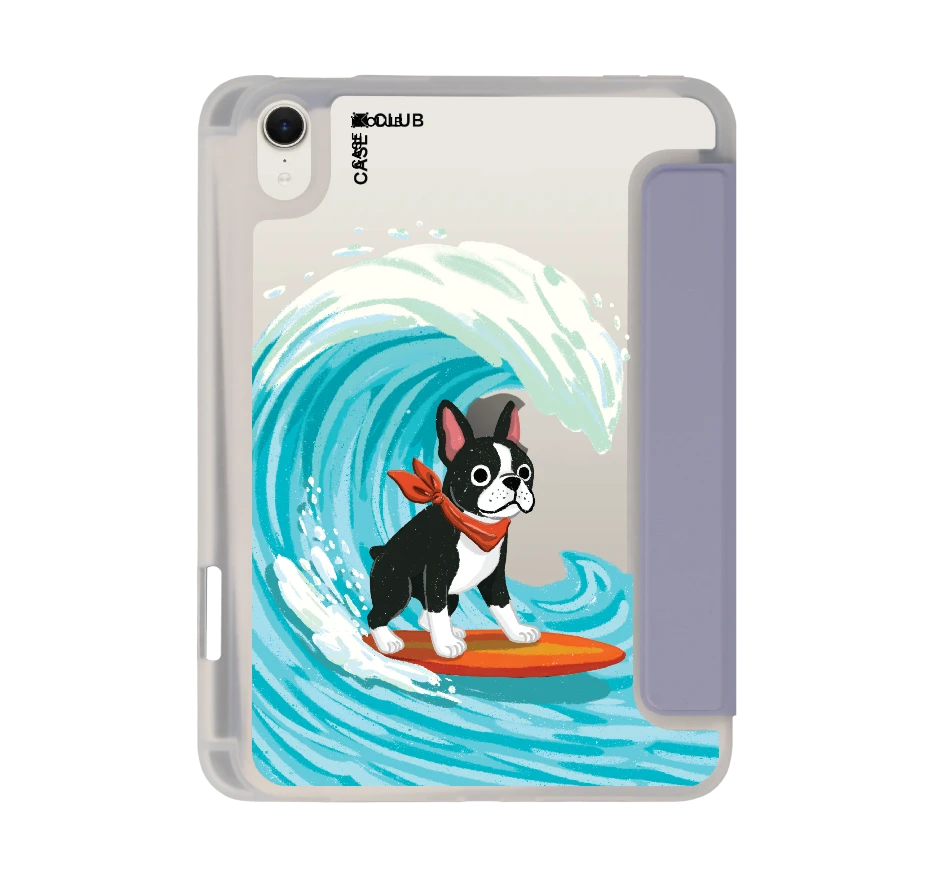 boston terrier surf