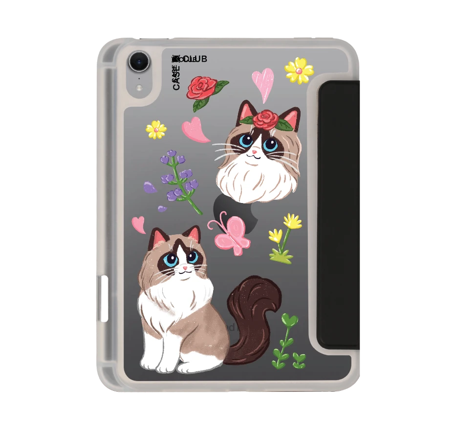 แร็กดอลล์กับดอกไม้แสนสวย