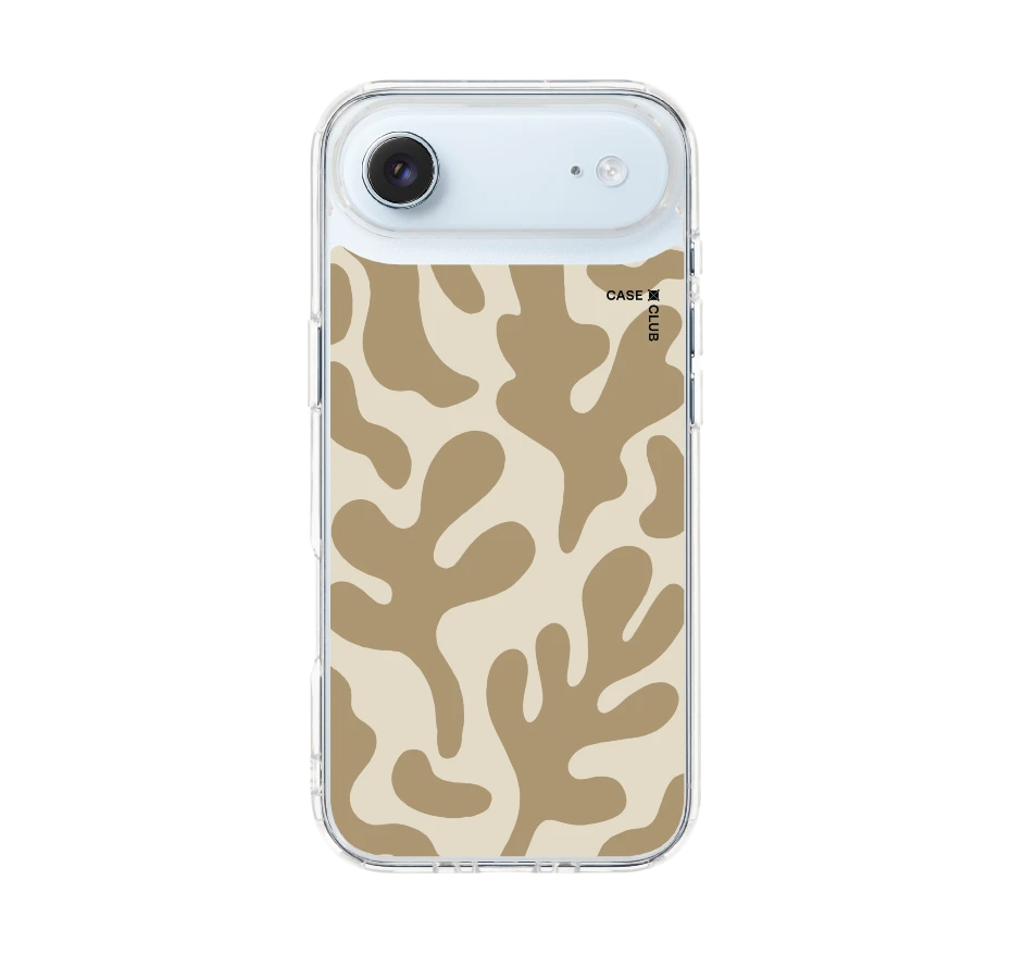 brown & white abstract freeform pattern