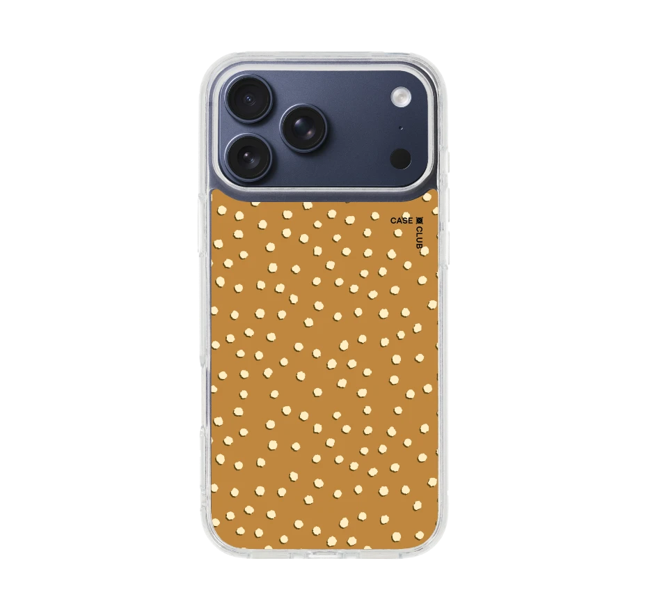 ลาย dot จุดสีขาวน้ำตาล