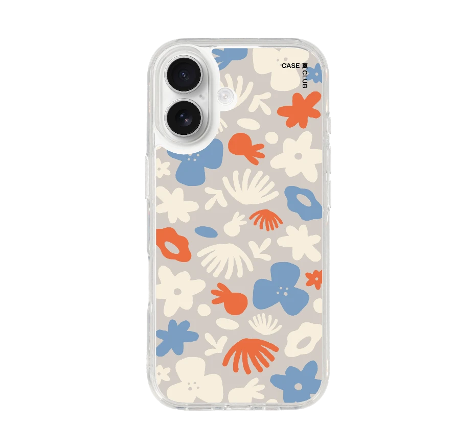 dark blue flower pattern