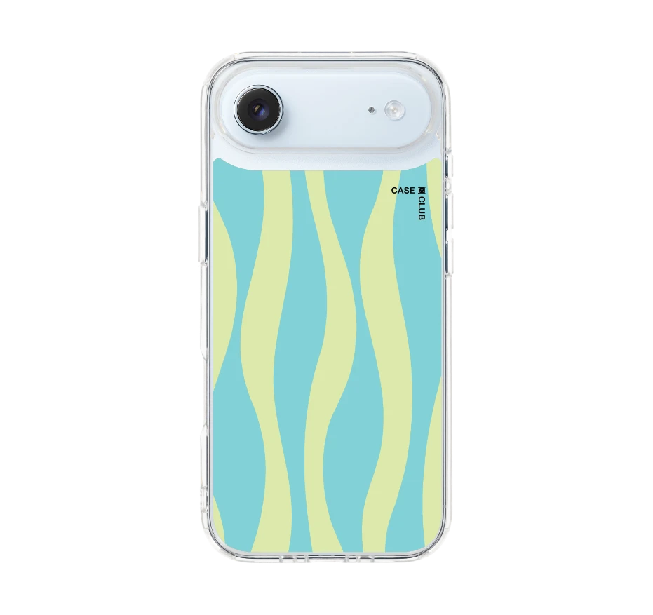 green & blue wavy pattern