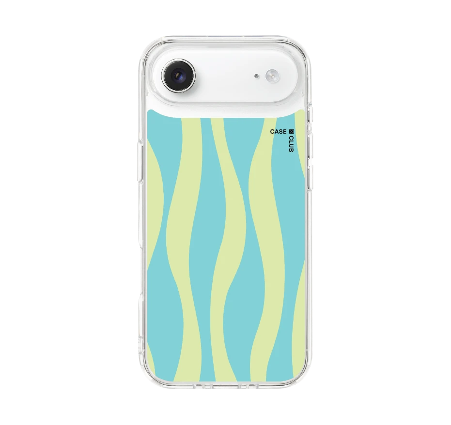 green & blue wavy pattern