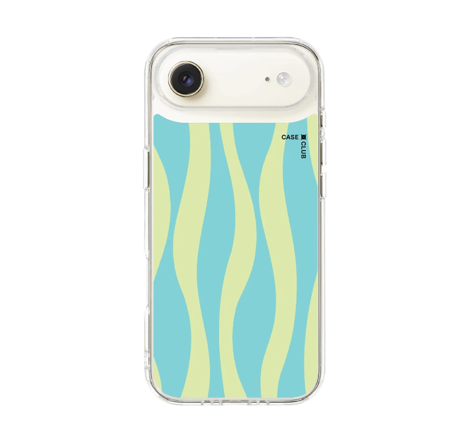 green & blue wavy pattern