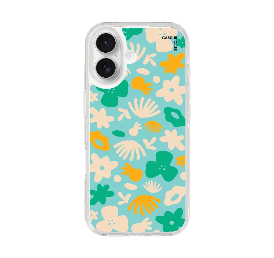 light blue flower pattern