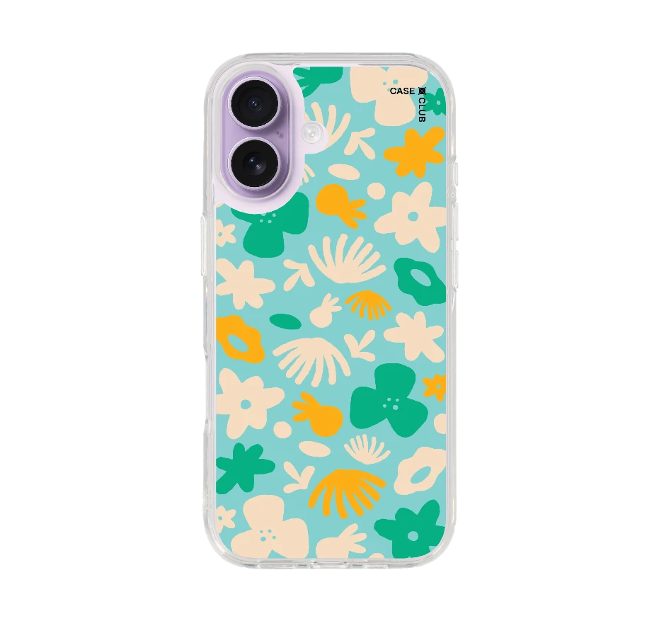 light blue flower pattern