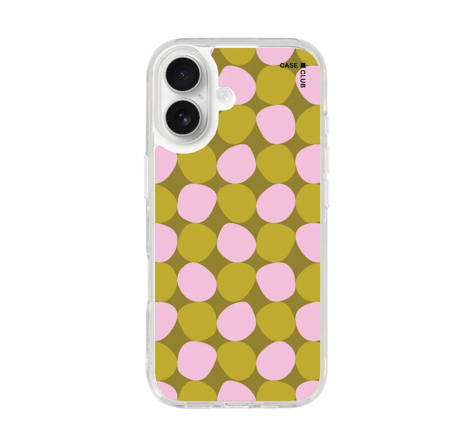 ลาย dot ลายจุดชมพูเขียว