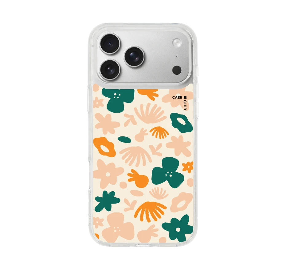 orange flower pattern