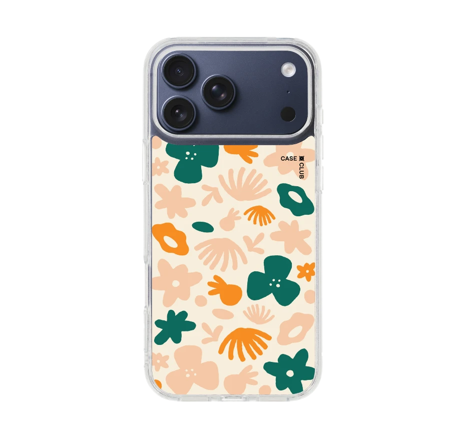 orange flower pattern
