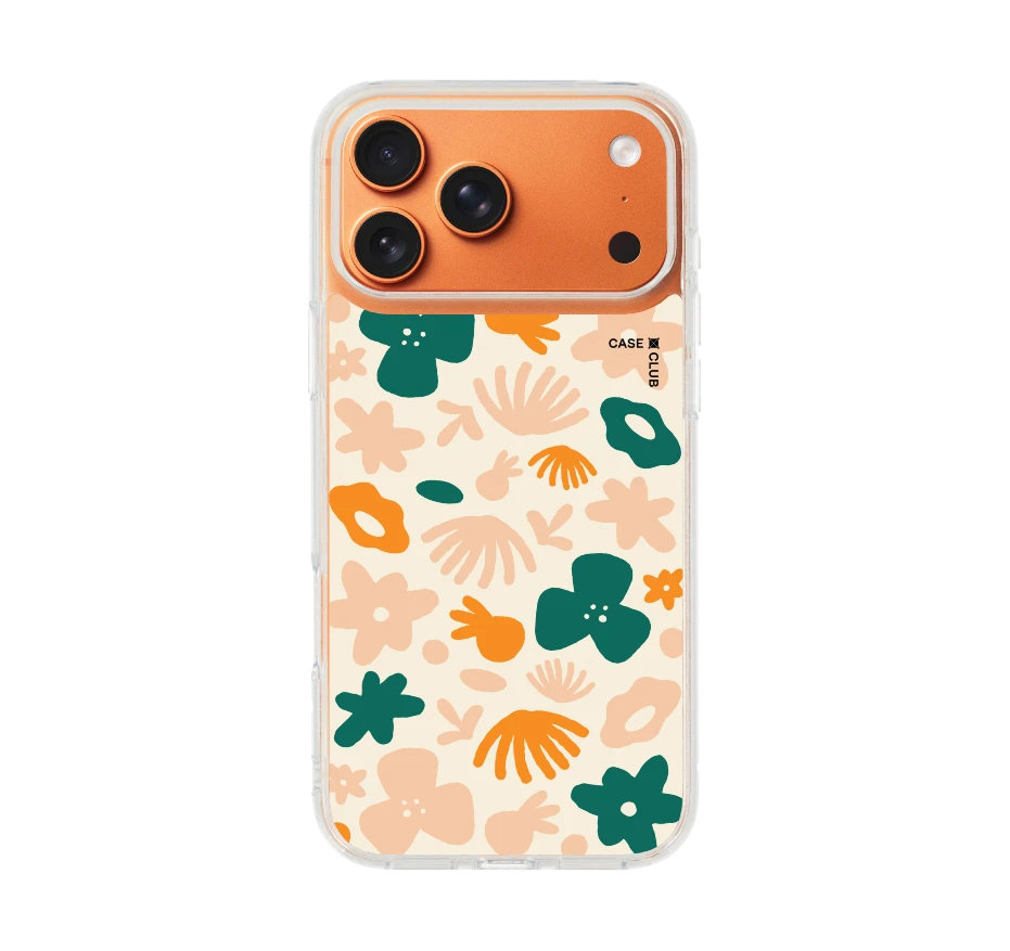orange flower pattern