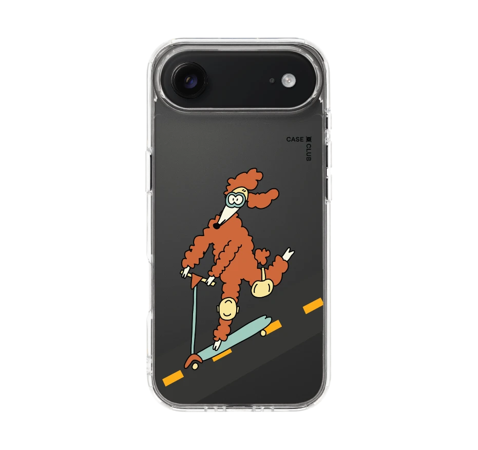 poodle on scooter