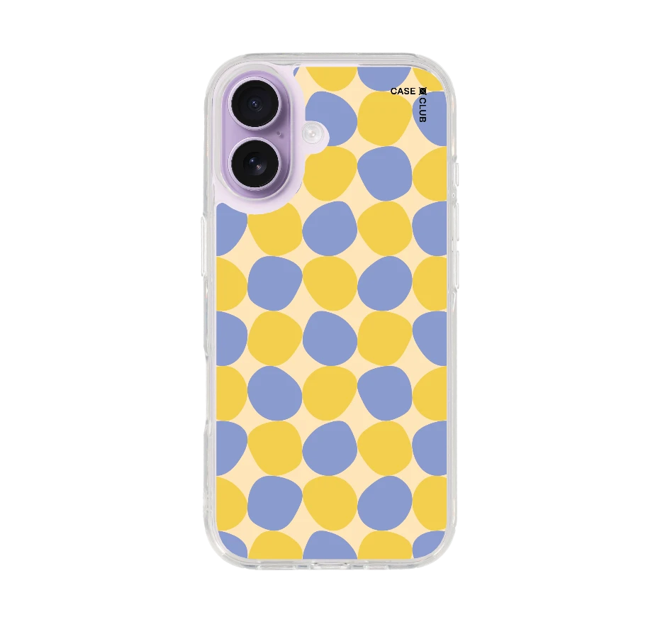 yellow stack polka dots