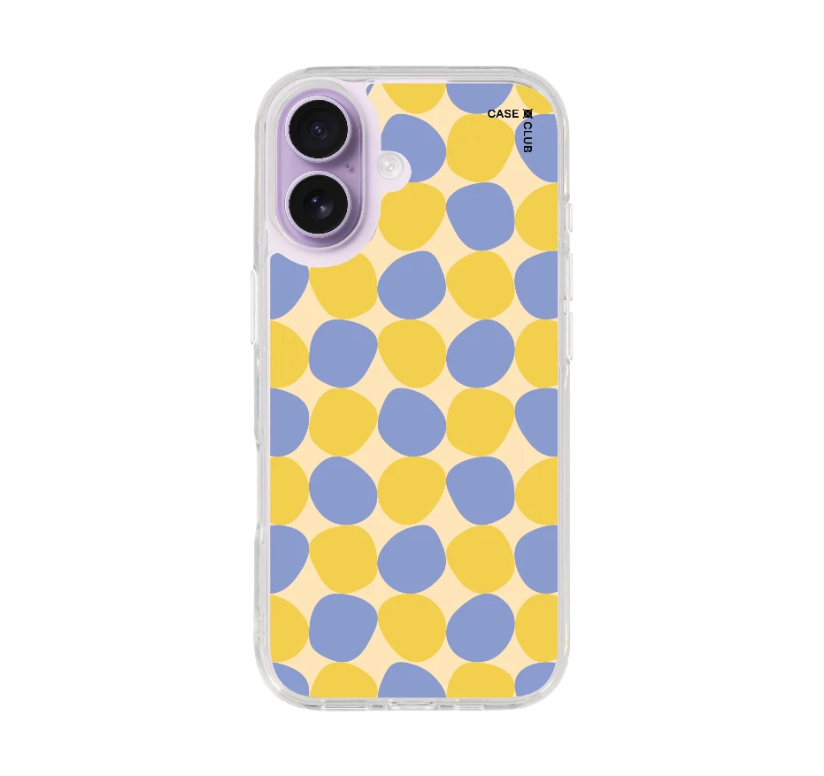 yellow stack polka dots