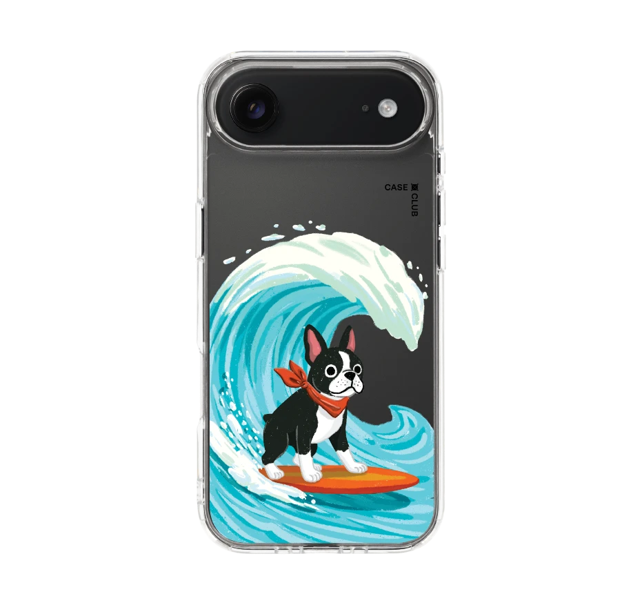 boston terrier surf