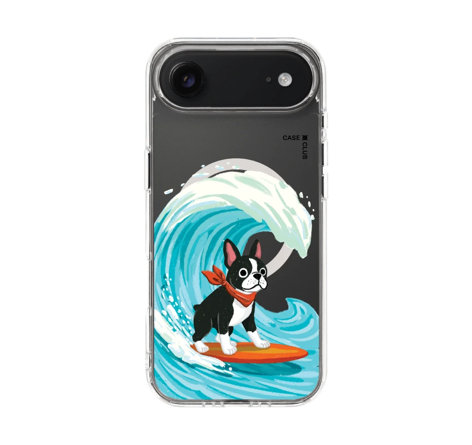 boston terrier surf