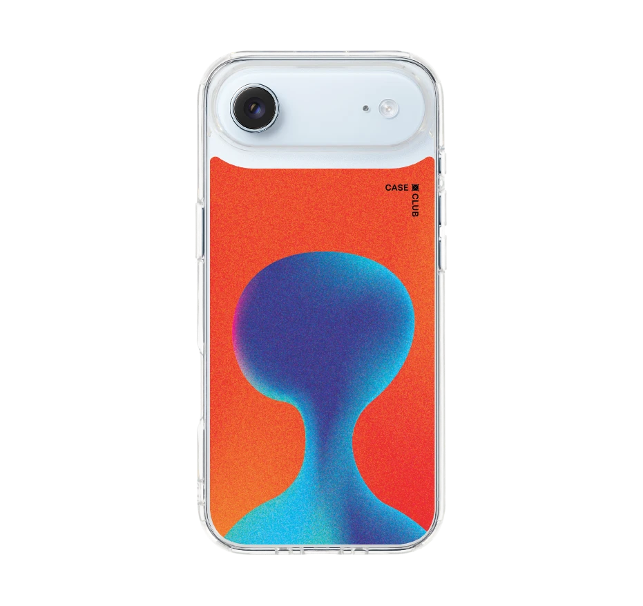 gradient alien silhouette