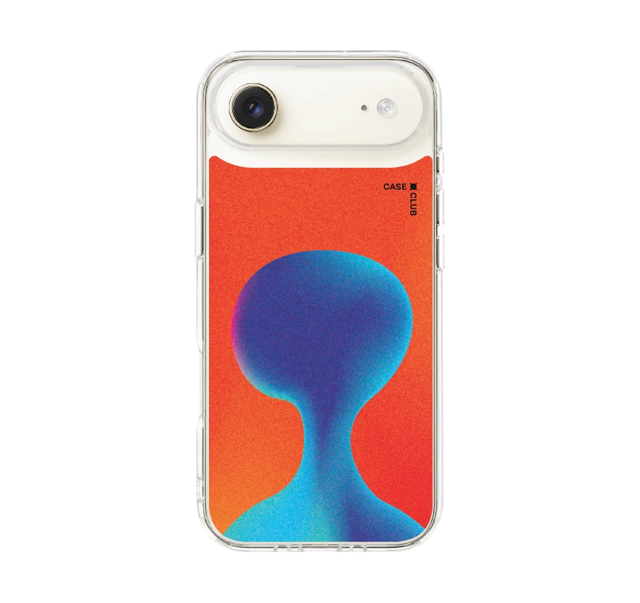 gradient alien silhouette