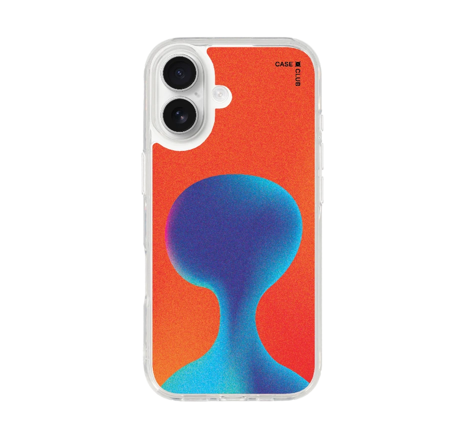 gradient alien silhouette