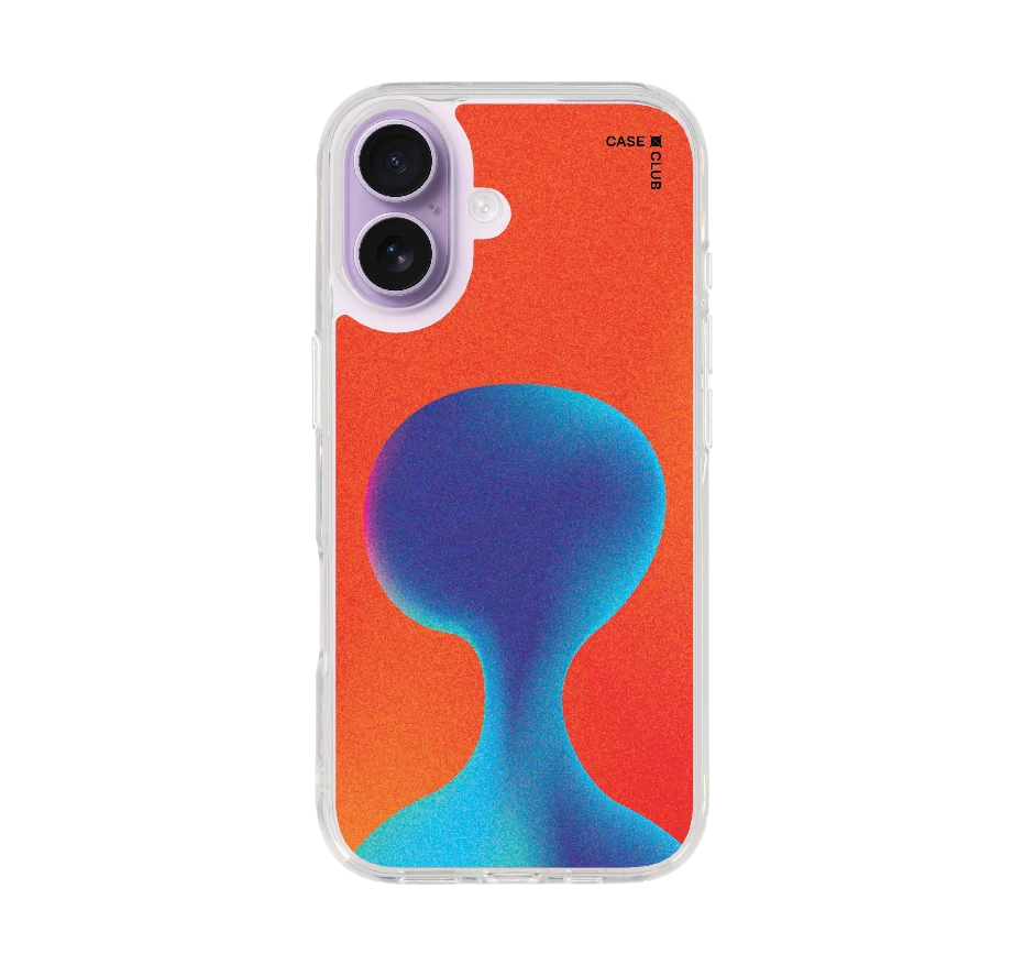 gradient alien silhouette