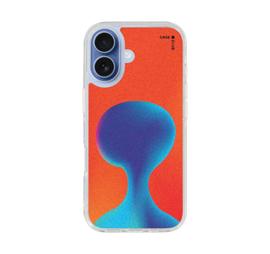gradient alien silhouette