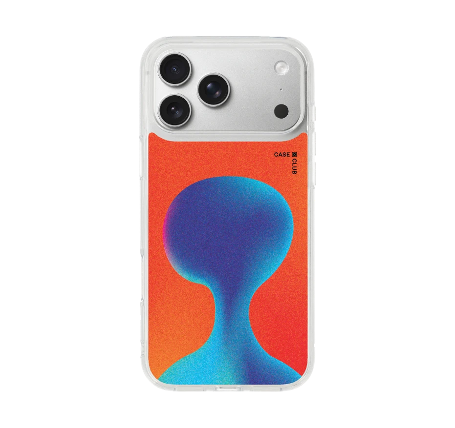 gradient alien silhouette