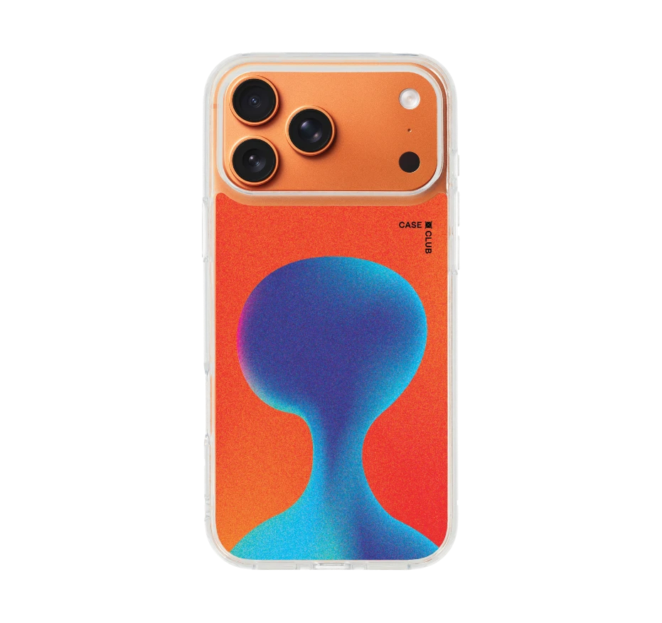 gradient alien silhouette