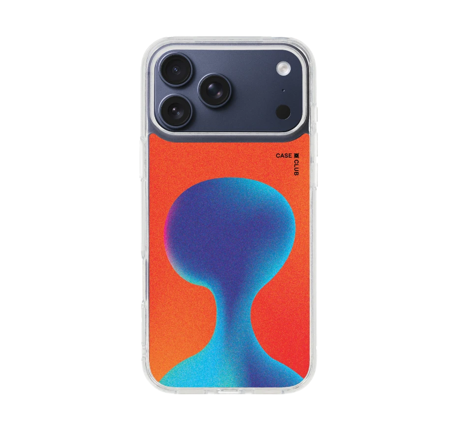 gradient alien silhouette