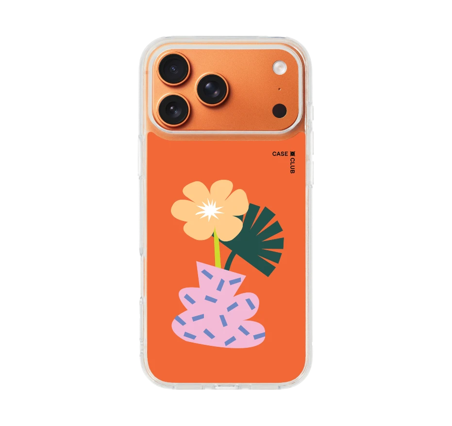 illustrated flower vase