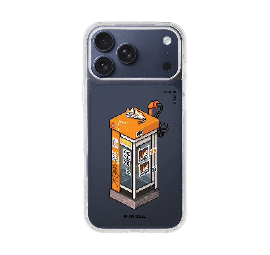ตู้โทรศัพท์ retro pixel