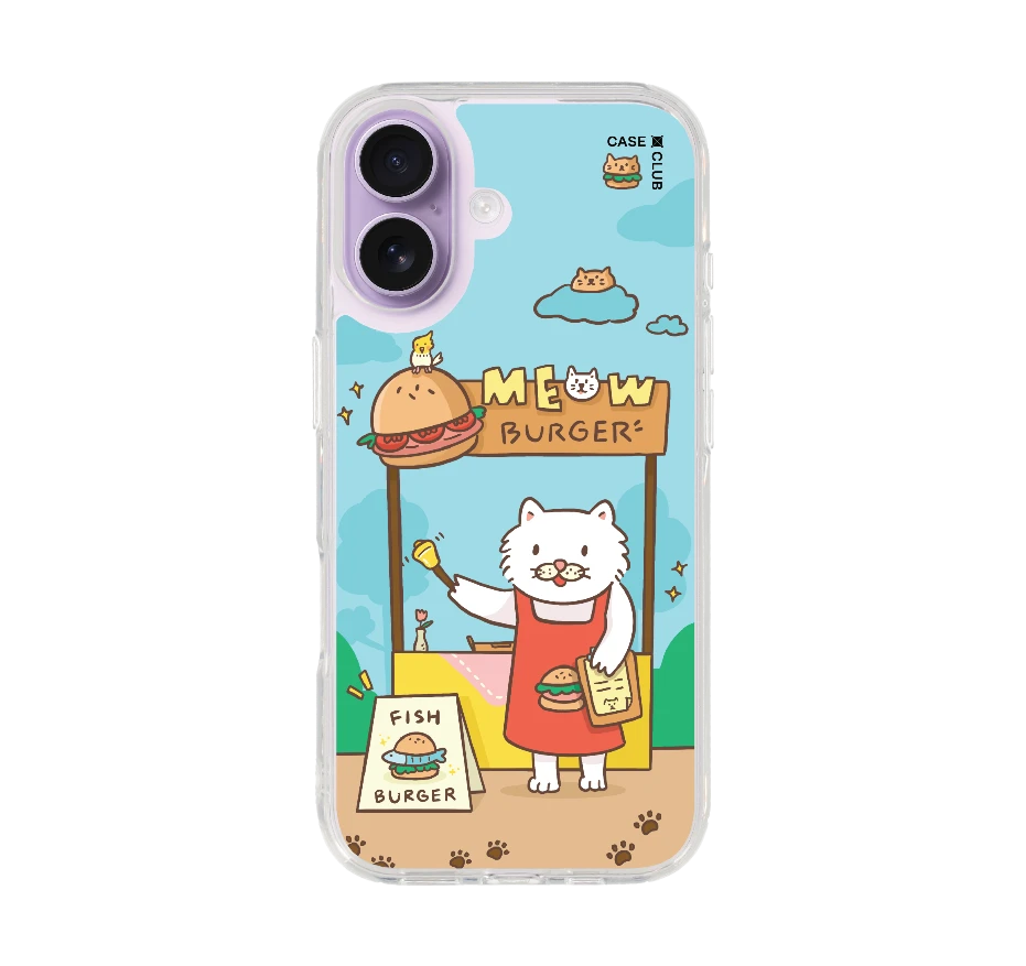 persian cat meow burger