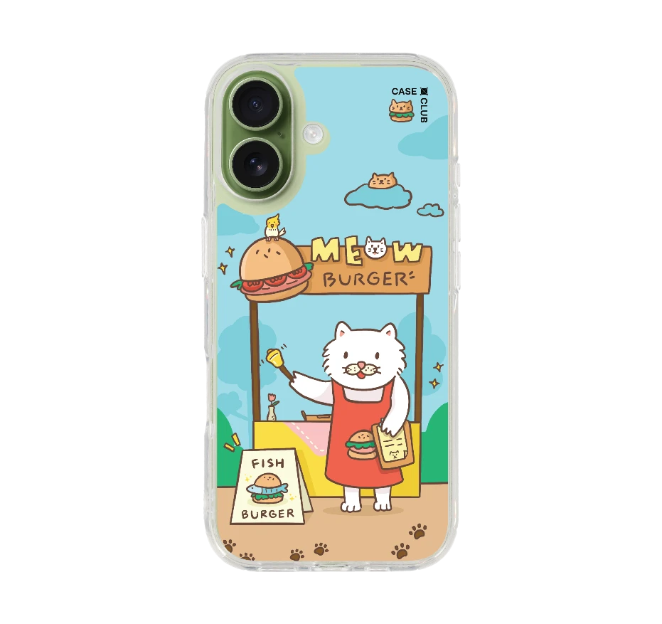 persian cat meow burger