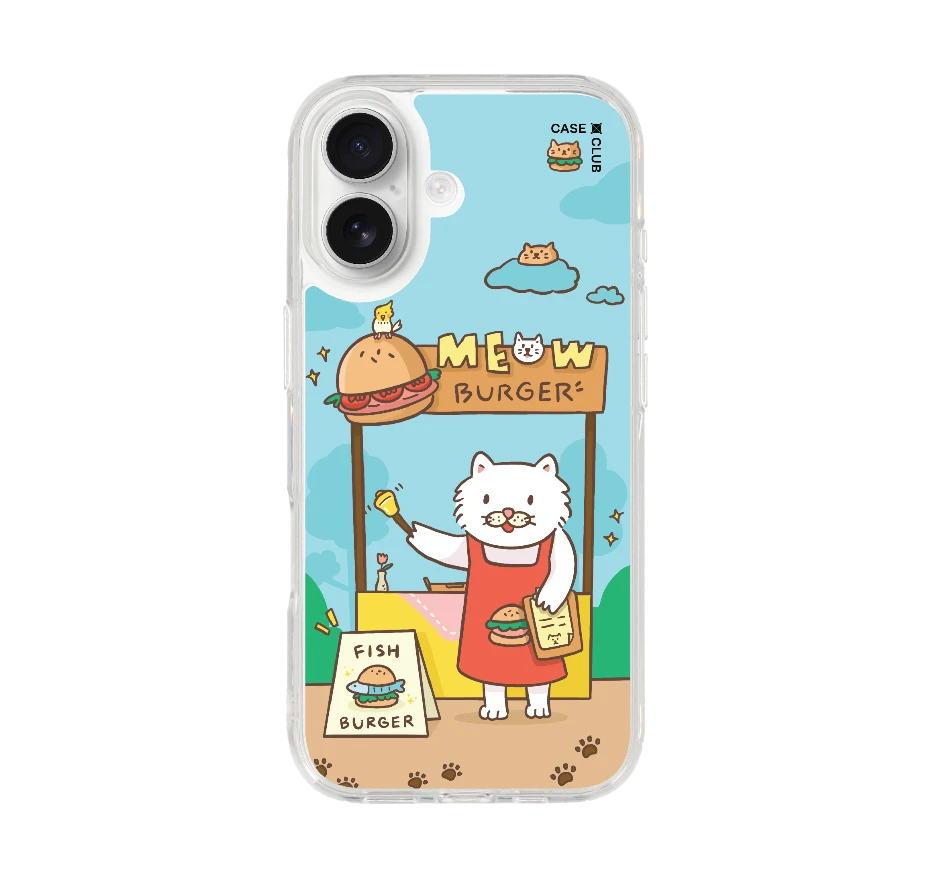 persian cat meow burger