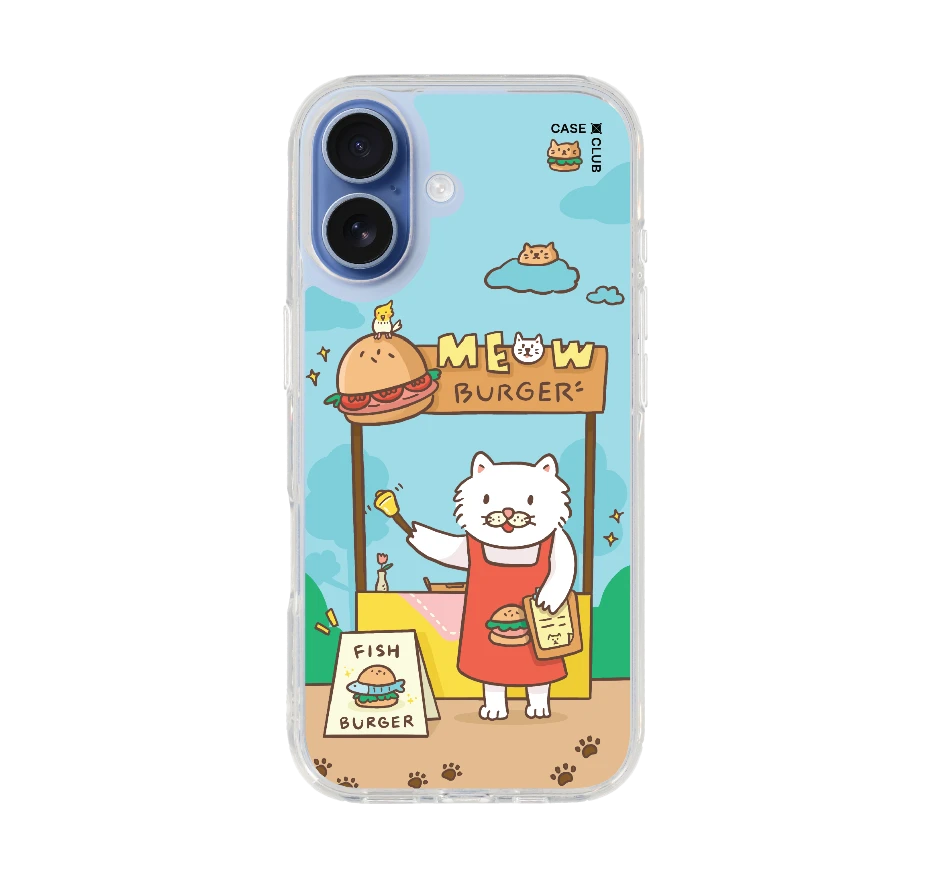 persian cat meow burger