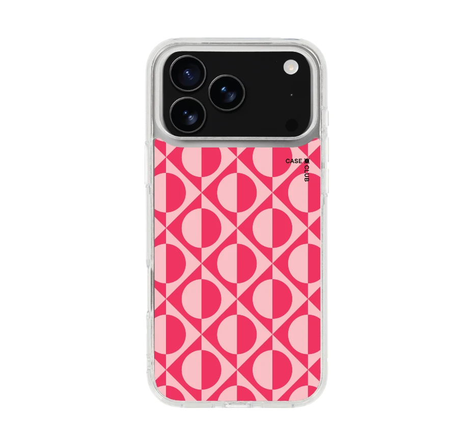 red & pink contrast geometry