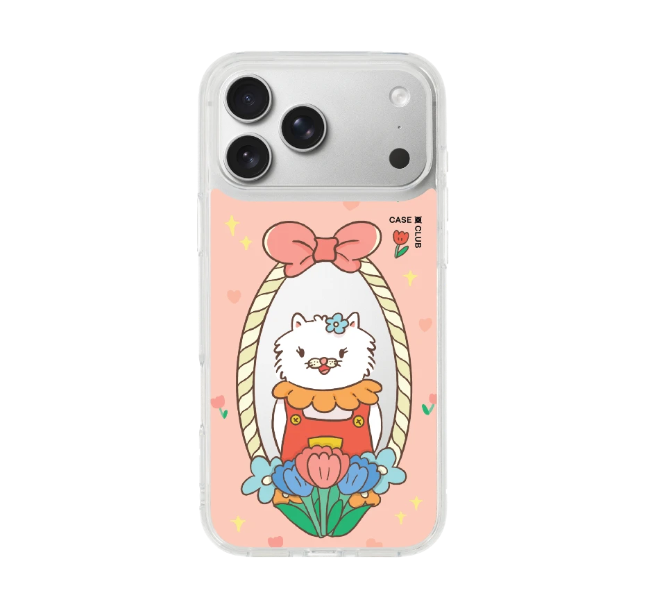 แมวเปอร์เซียกรอบริบบิ้นสดใส