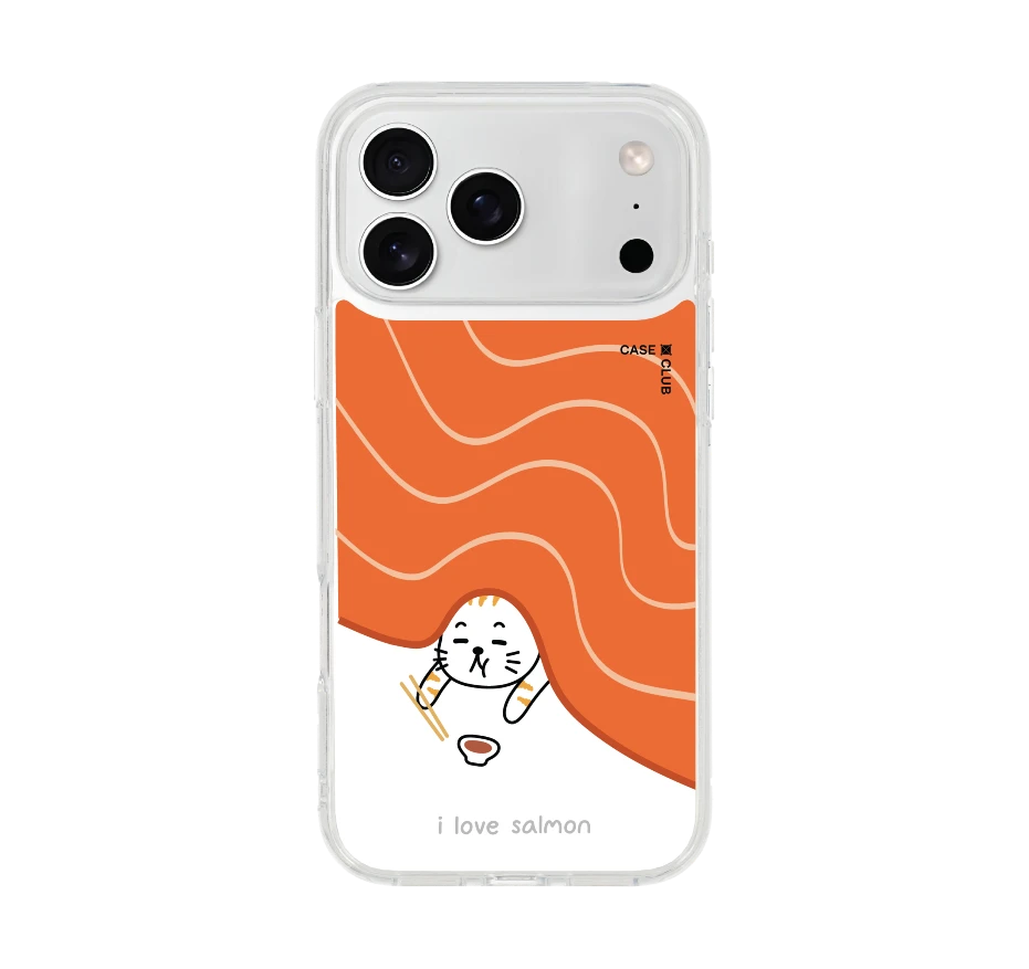 salmon cat loves salmon