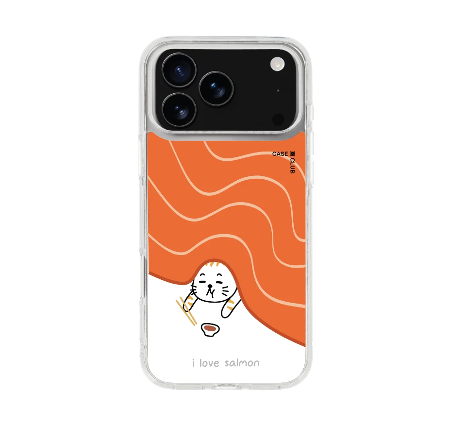 salmon cat loves salmon