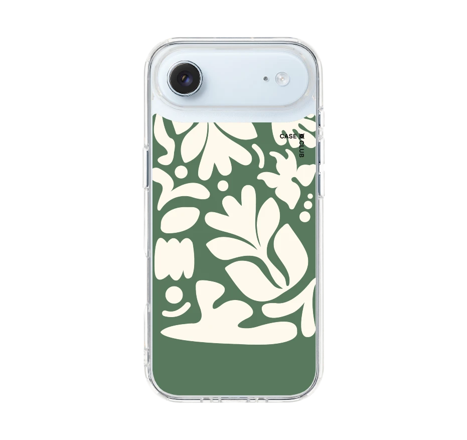 abstract green flower pattern