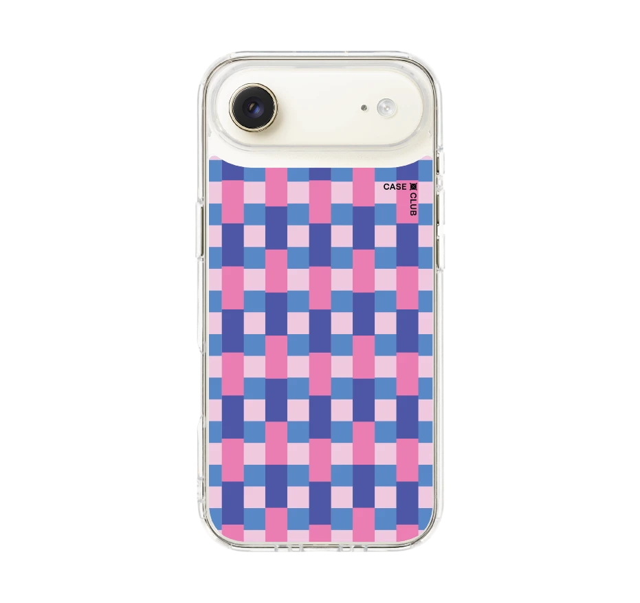 blue & pink multi color tile